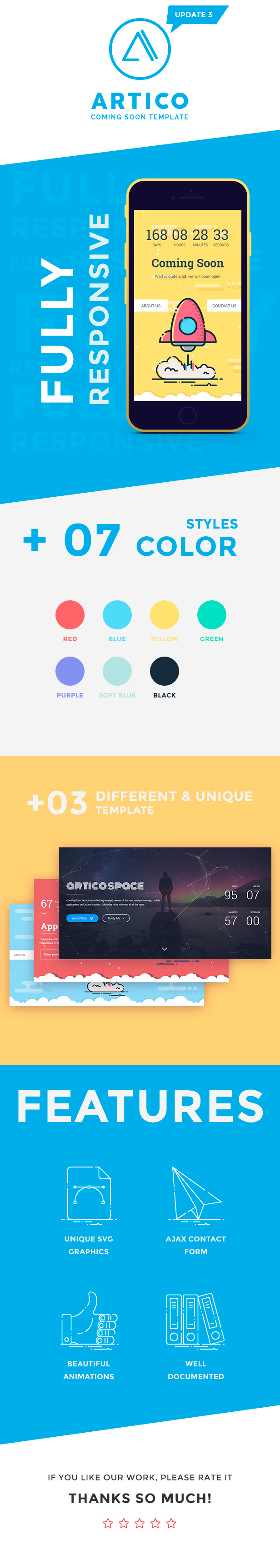 Artico - Responsive Coming Soon Template - 1